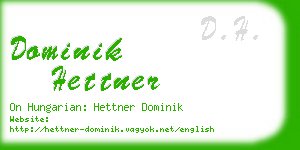 dominik hettner business card